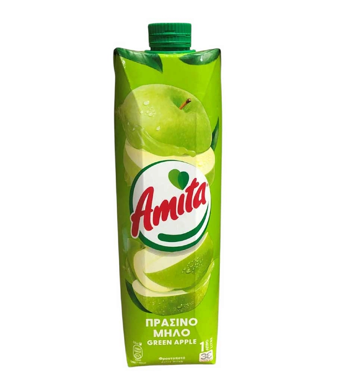 ΑΜΙΤΑ ΠΡΑΣΙΝΟ ΜΗΛΟ ΧΥΜΟΣ TETRAPACK 1LT