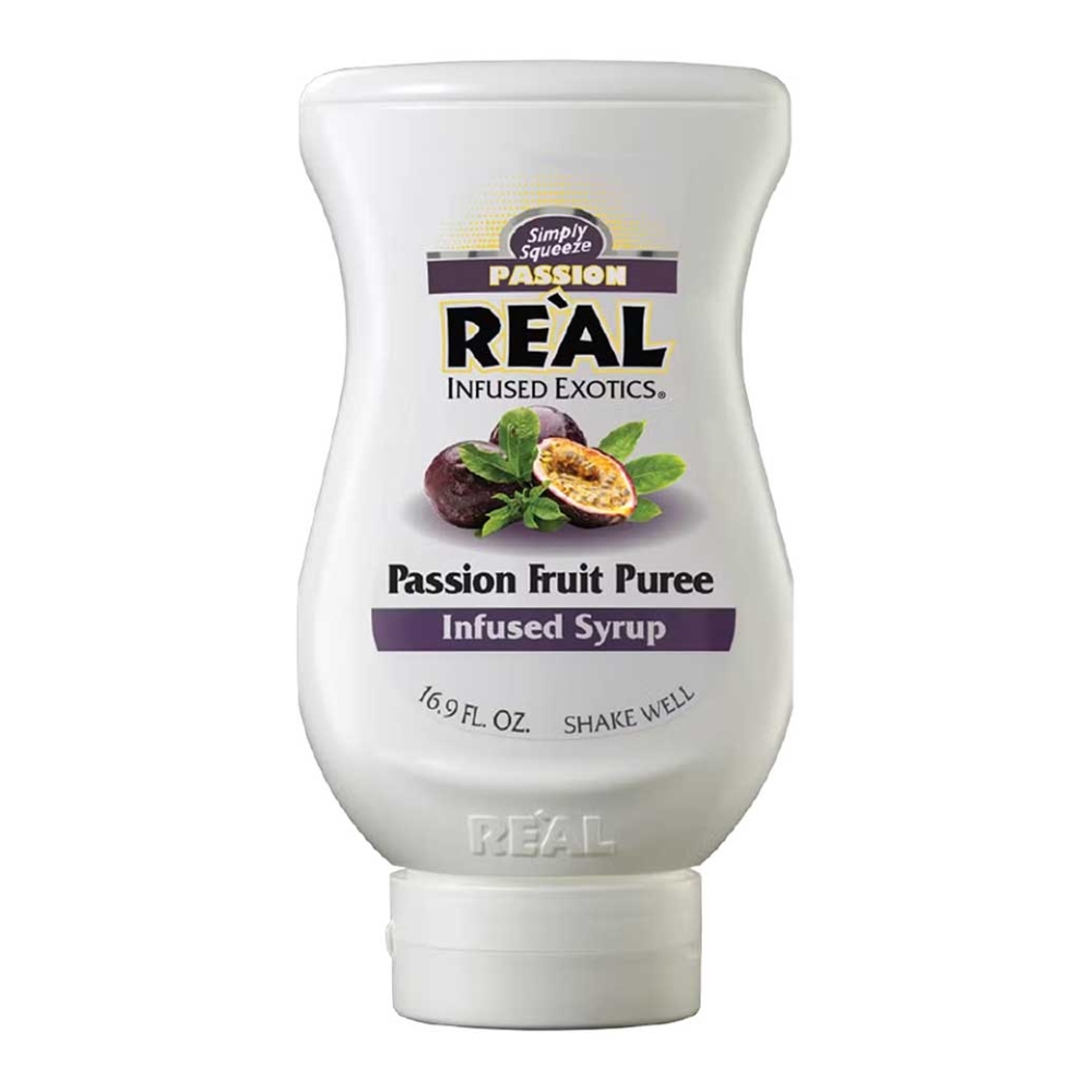 REAL PASSION FRUIT PUREE INFUSED SYRUP (16.9oz) 500ml