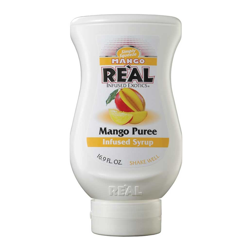 REAL MANGO PUREE (ΜΑΝΓΚΟ) INFUSED SYRUP (16.9oz) 500ml