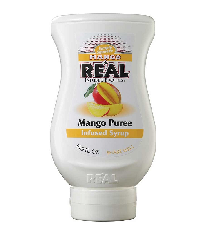 REAL MANGO PUREE (ΜΑΝΓΚΟ) INFUSED SYRUP (16.9oz) 500ml