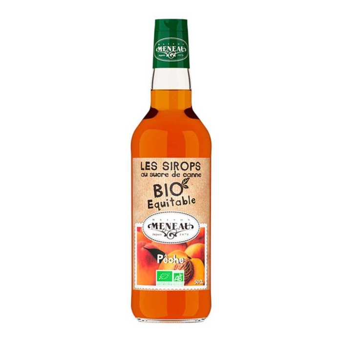 MENEAU ORGANIC CANE SUGAR PEACH (ΡΟΔΑΚΙΝΟ) SYRUP 500ml