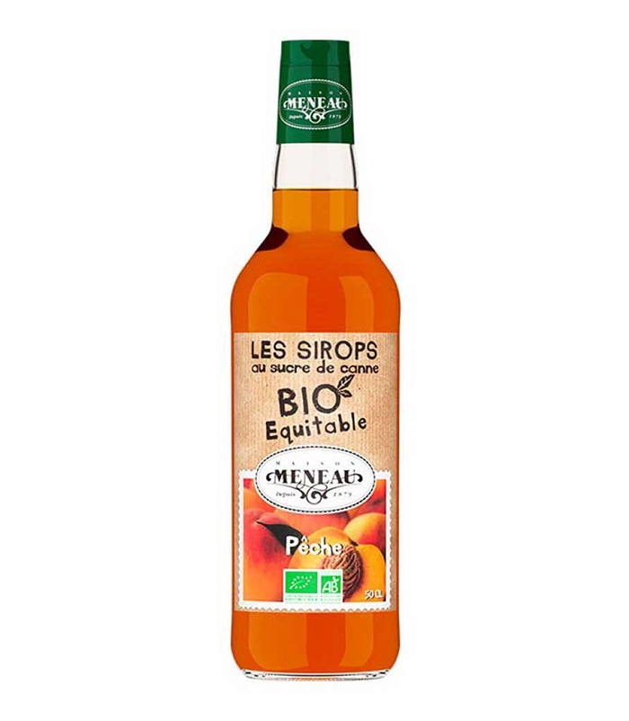 MENEAU ORGANIC CANE SUGAR PEACH (ΡΟΔΑΚΙΝΟ) SYRUP 500ml