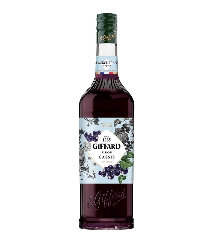GIFFARD CASSIS (BLACKCURRANT / ΦΡΑΓΚΟΣΤΑΦΥΛΟ) SYRUP 1LT