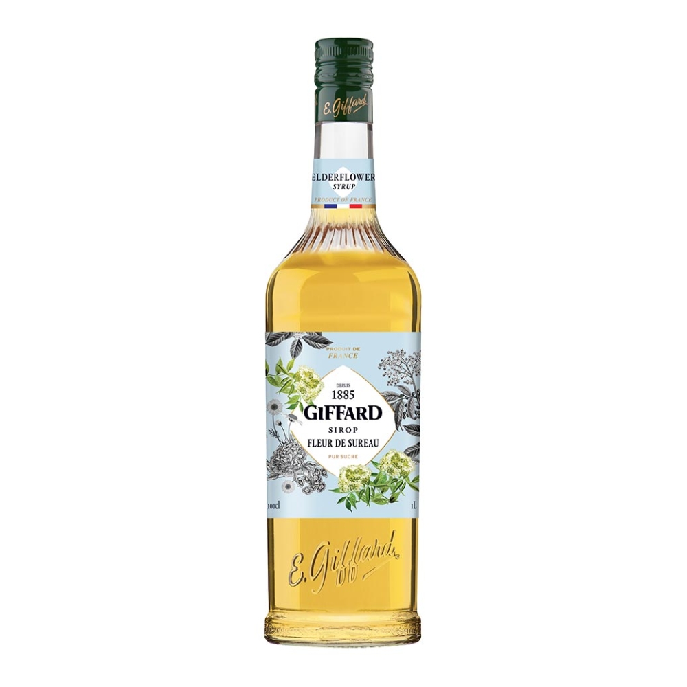 GIFFARD ELDERFLOWER (FLEUR DE SUREAU) SYRUP 1LT