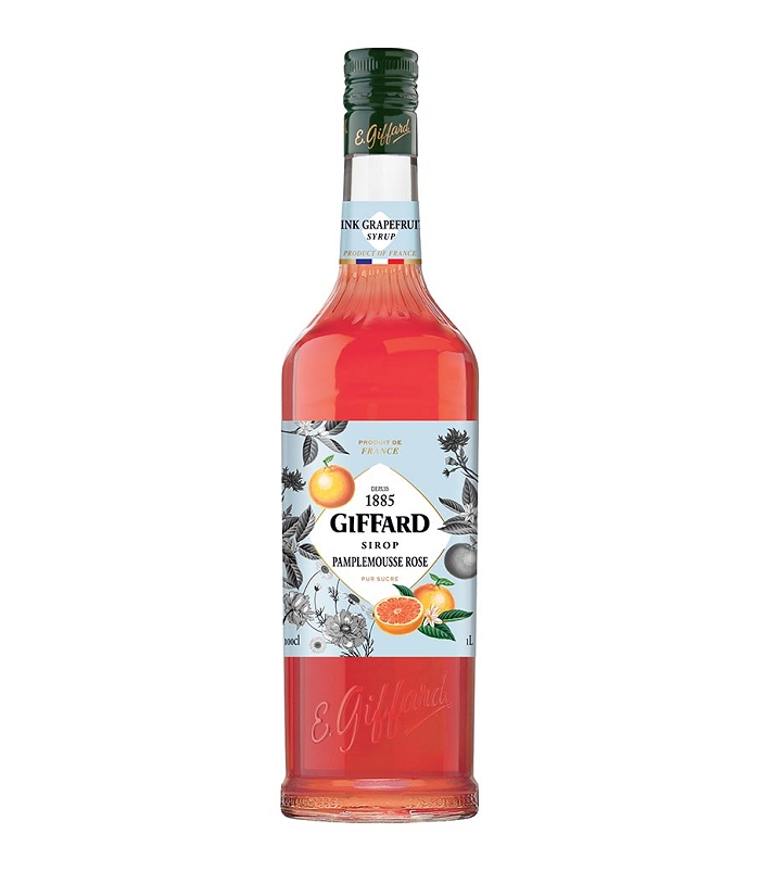 GIFFARD PINK GRAPEFRUIT (PAMPLEMOUSSE) SYRUP 1LT