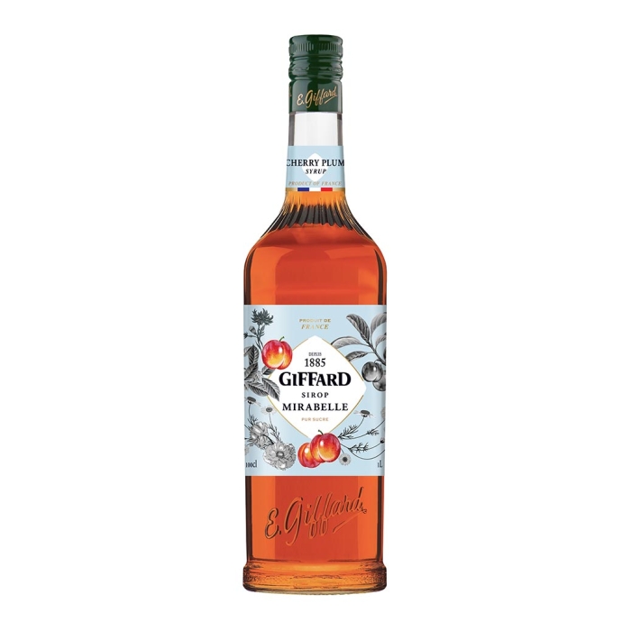 GIFFARD CHERRY PLUM (MIRABELLE / ΚΕΡΑΣΙ ΔΑΜΑΣΚΗΝΟ) SYRUP 1LT