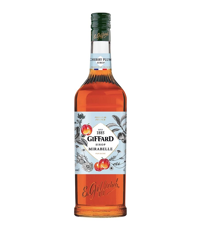 GIFFARD CHERRY PLUM (MIRABELLE / ΚΕΡΑΣΙ ΔΑΜΑΣΚΗΝΟ) SYRUP 1LT