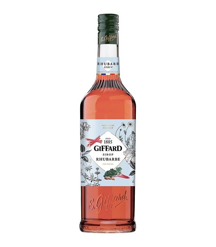 GIFFARD RHUBARB (RHUBARBE / ΡΑΒΕΝΤΙ) SYRUP 1LT