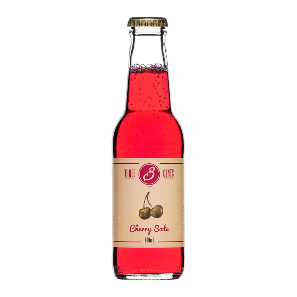 THREE CENTS CHERRY SODA 200ml