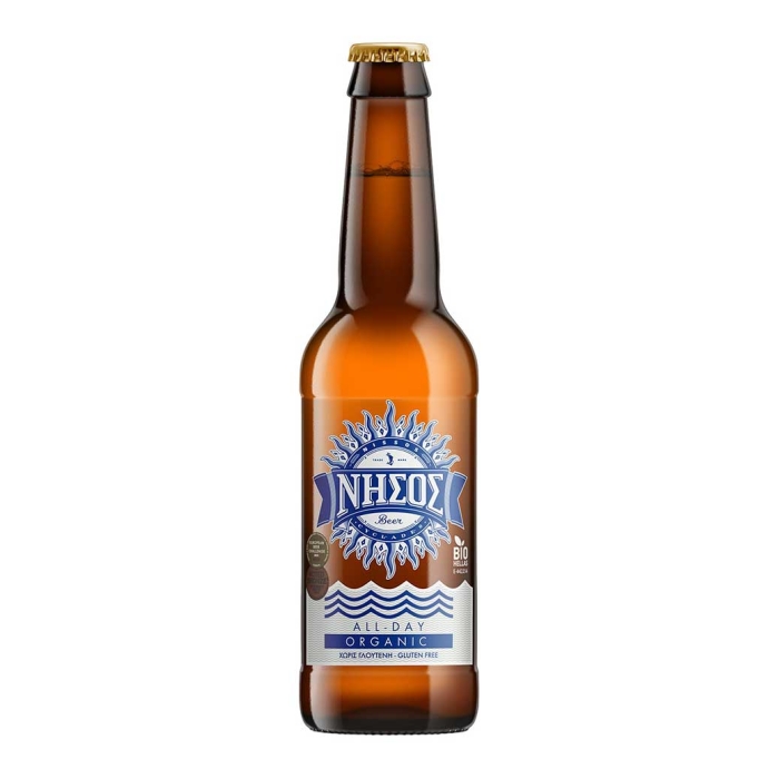 ΝΗΣΟΣ ALL DAY LAGER ORGANIC BEER 330ml