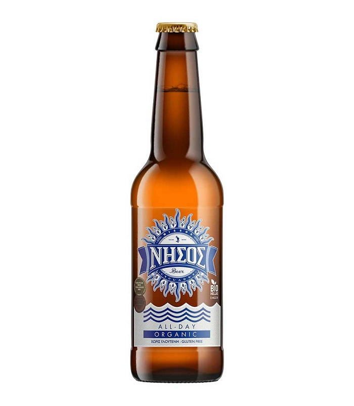 ΝΗΣΟΣ ALL DAY LAGER ORGANIC BEER 330ml