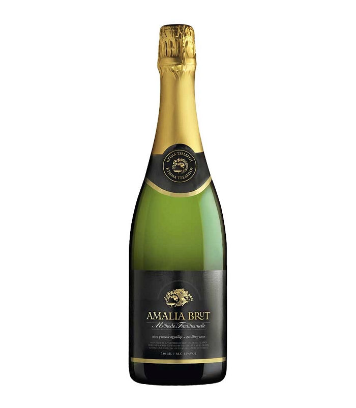 ΚΤΗΜΑ ΤΣΕΛΕΠΟΥ AMALIA BRUT (N.V) ΑΦΡΩΔΗΣ ΛΕΥΚΟΣ 375ml