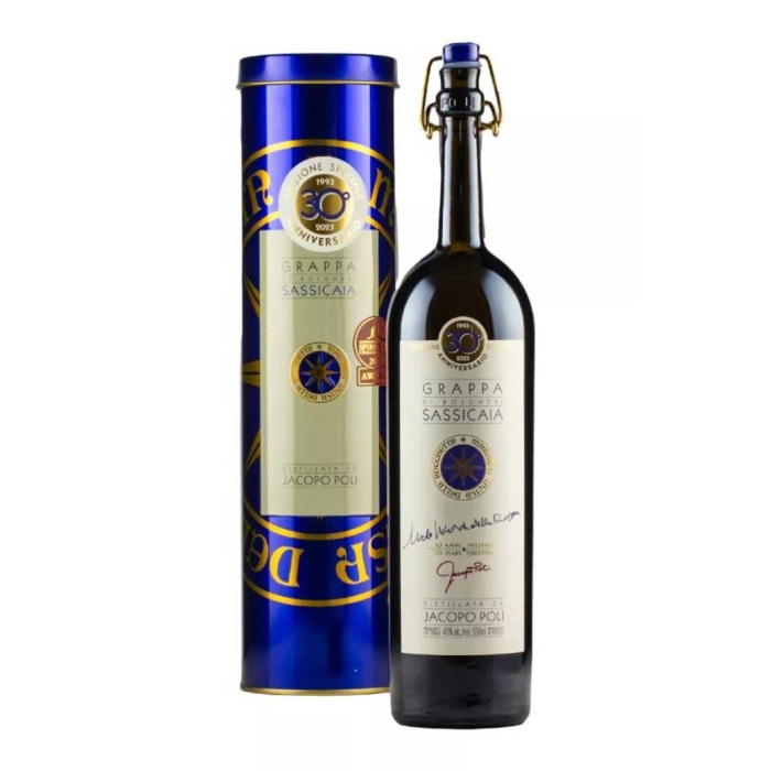 JACOPO POLI BARILI DI SASSICAIA GRAPPA 500ml