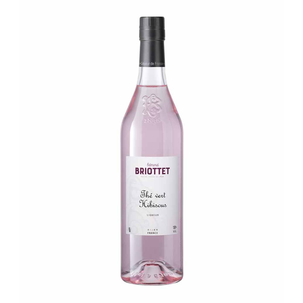 EDMOND BRIOTTET THE VERT HIBISCUS (HIBISCUS GREEN TEA / ΙΒΙΣΚΟΣ ΠΡΑΣΙΝΟ ΤΣΑΙ) LIQUEUR 700ml  