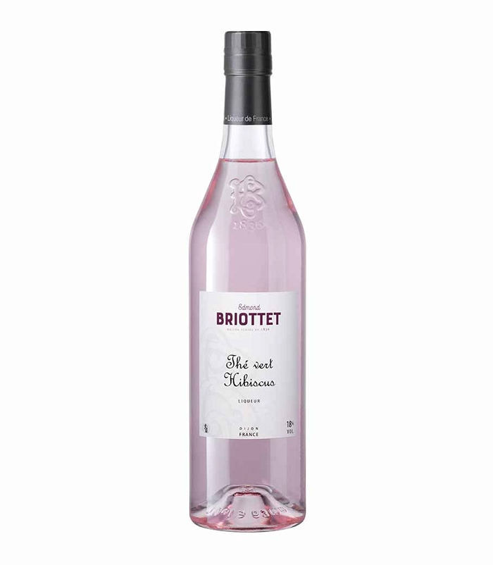 EDMOND BRIOTTET THE VERT HIBISCUS (HIBISCUS GREEN TEA / ΙΒΙΣΚΟΣ ΠΡΑΣΙΝΟ ΤΣΑΙ) LIQUEUR 700ml  