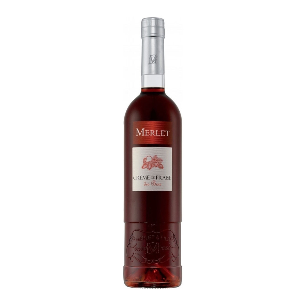 MERLET CREME DE FRAISE DE BOIS (WILD STRAWBERRY / ΑΓΡΙΑ ΦΡΑΟΥΛΑ) LIQUEUR 700ml