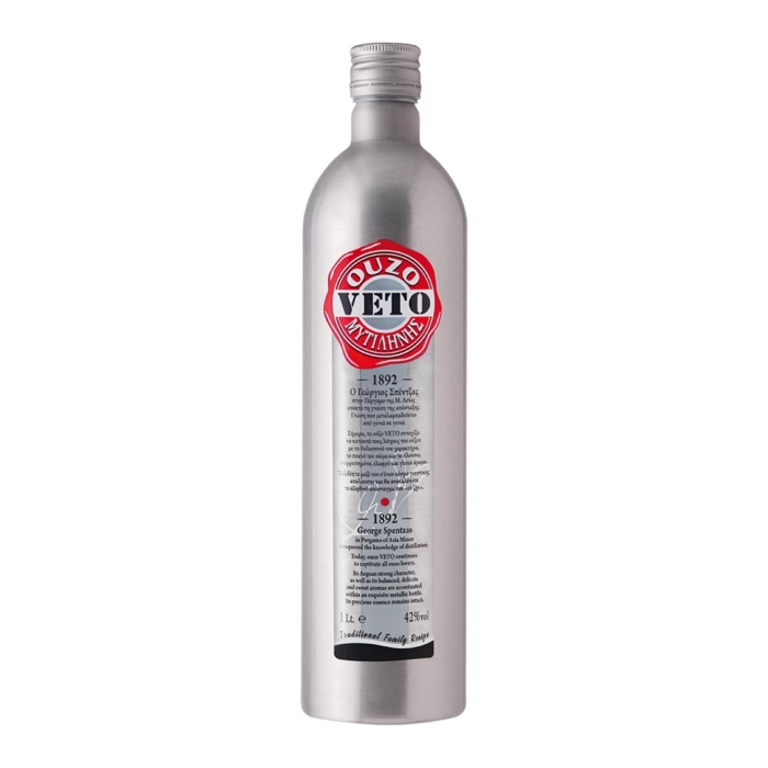 ΟΥΖΟ VETO ΜΕΤΑΛΛΙΚΟ 1LT LIMITED EDITION