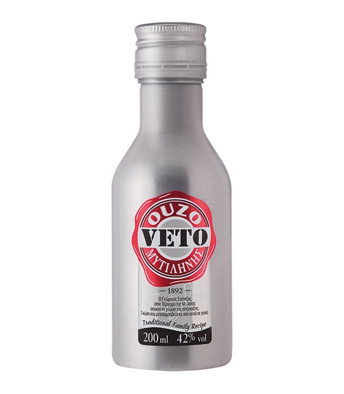 ΟΥΖΟ VETO ΜΕΤΑΛΛΙΚΟ 200ml