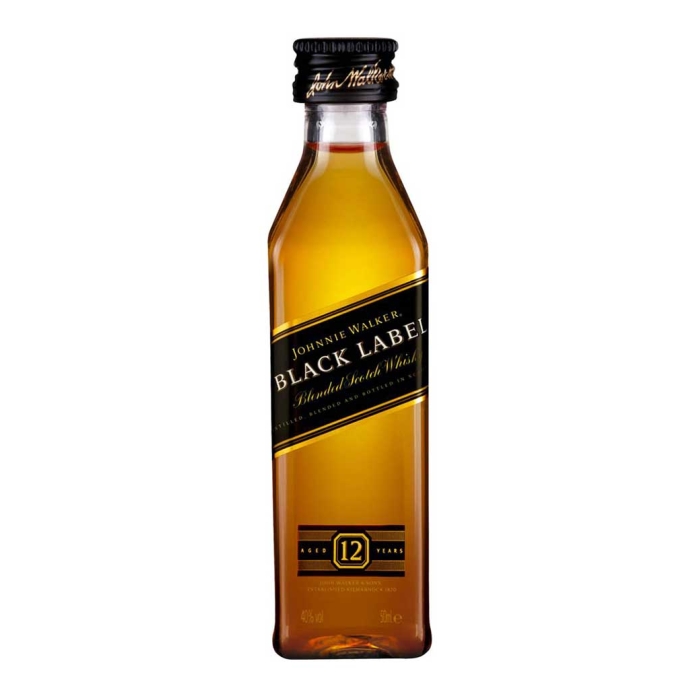 JOHNNIE WALKER BLACK WHISKY ΜΙΝΙΑΤΟΥΡΑ 50ml