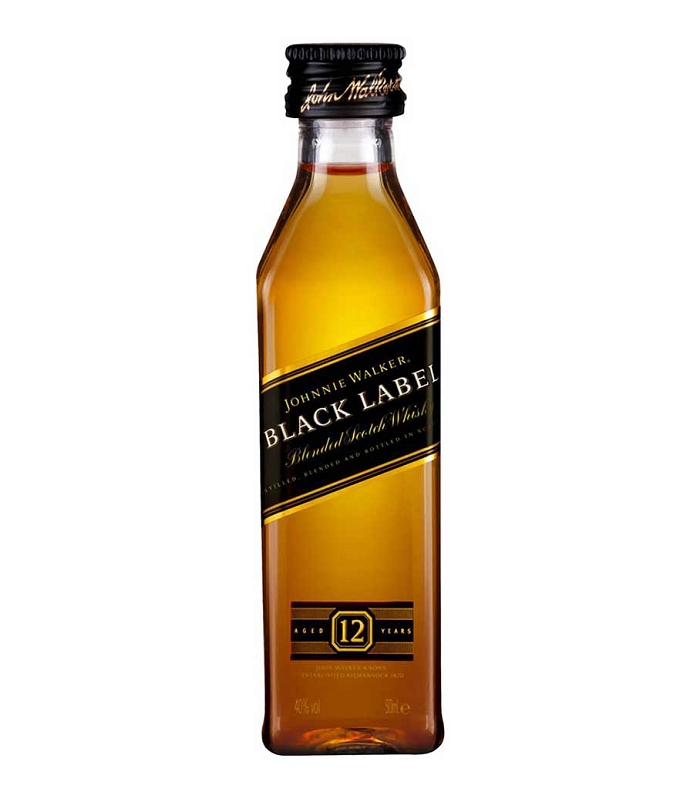 JOHNNIE WALKER BLACK WHISKY ΜΙΝΙΑΤΟΥΡΑ 50ml