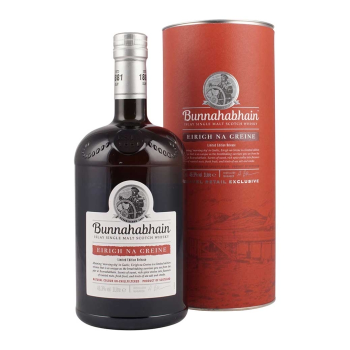 BUNNAHABHAIN EIRIGH NA GREINE WHISKY 1LT