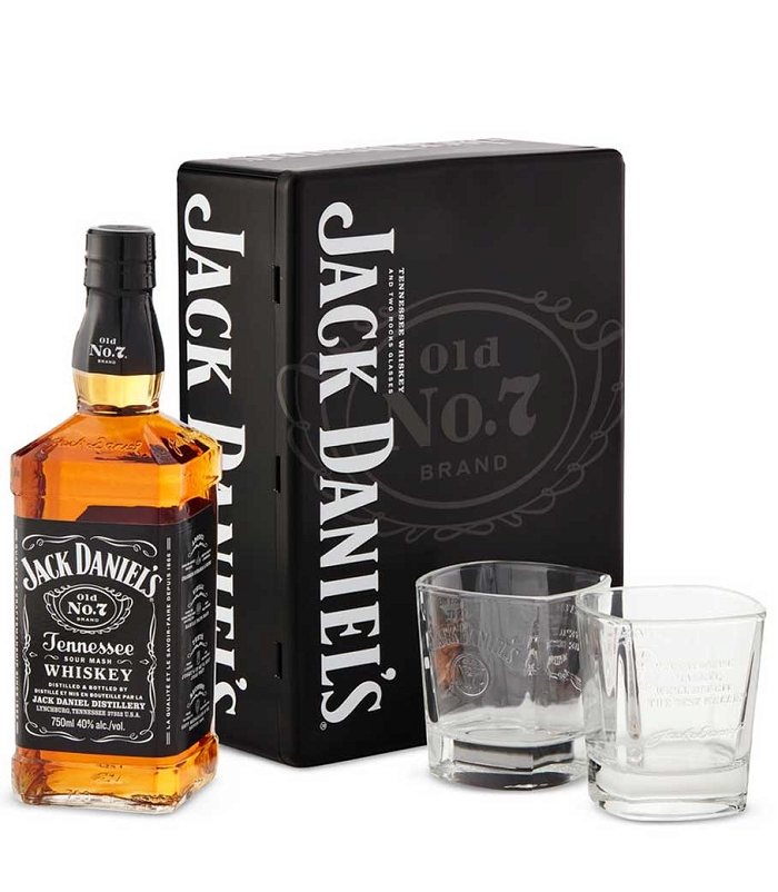 JACK DANIEL'S GIFT PACK (2 SIGNATURE GLASSES) WHISKY 700ml