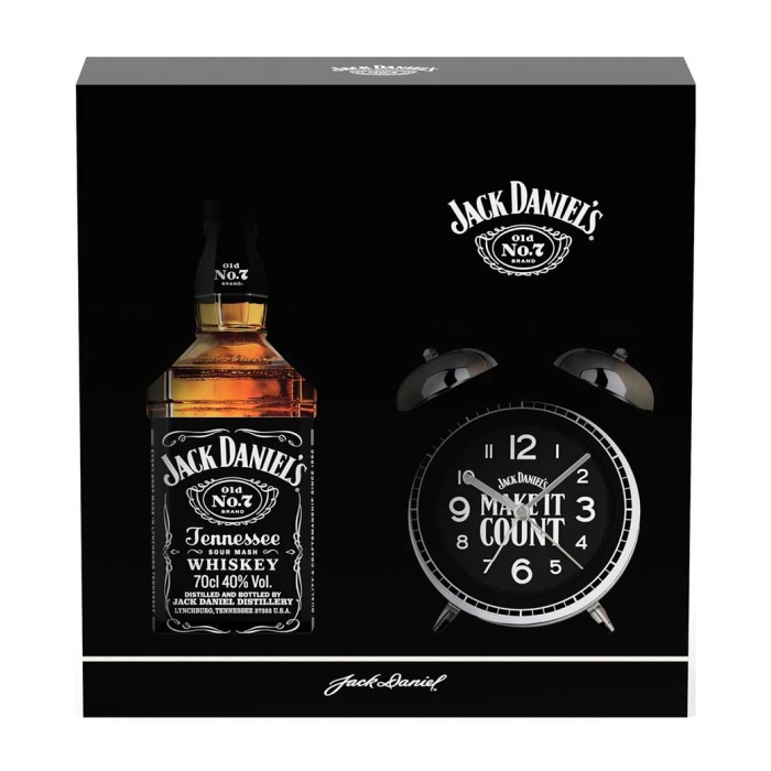 JACK DANIEL'S GIFT PACK ALARM CLOCK WHISKEY 700ml