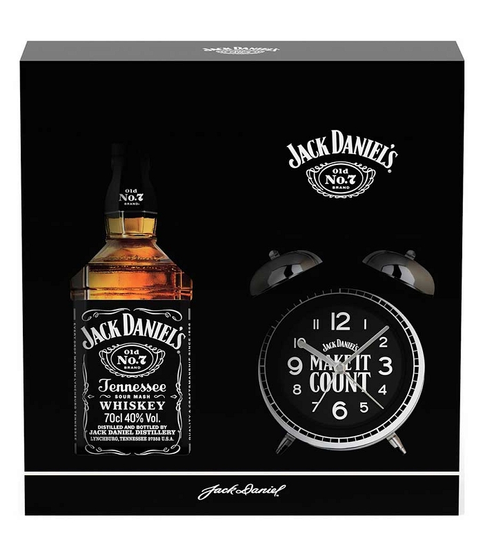 JACK DANIEL'S GIFT PACK ALARM CLOCK WHISKEY 700ml