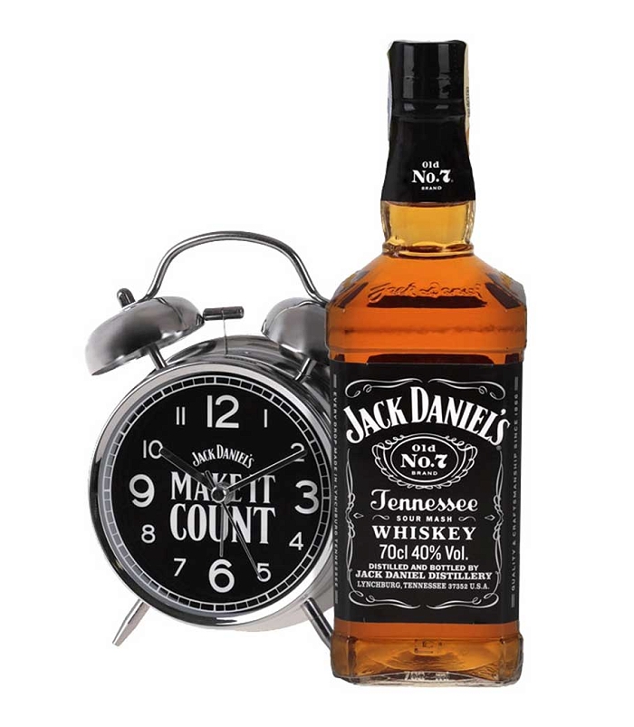 JACK DANIEL'S GIFT PACK ALARM CLOCK WHISKEY 700ml