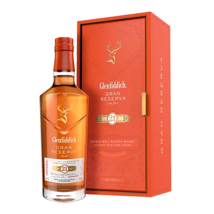 GLENFIDDICH 21 Y.O GRAN RESERVA RUM CASK TYPE WHISKY 700ml 