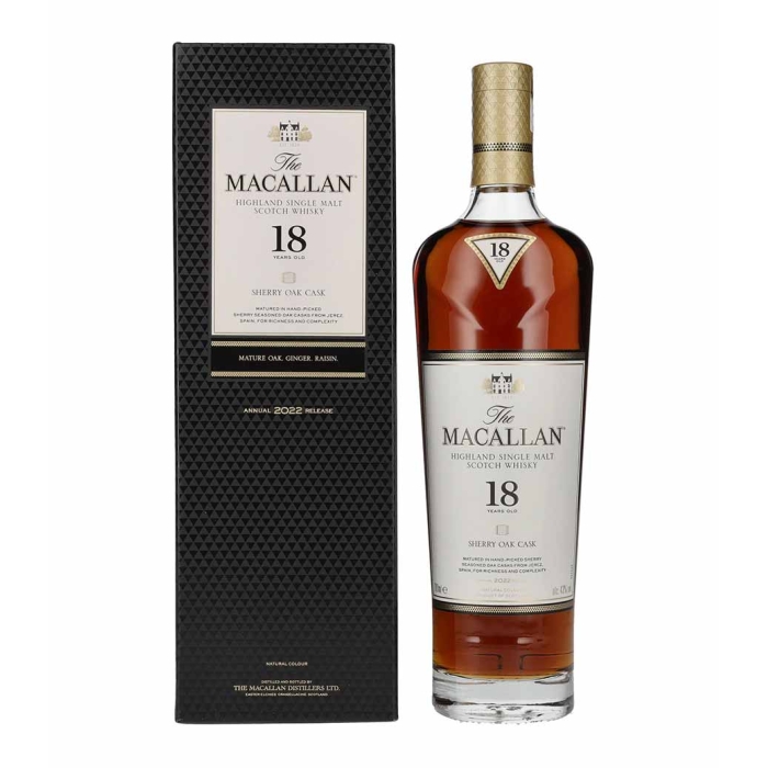 MACALLAN SHERRY OAK 18 Y.O ANNUAL 2022 RELEASE WHISKY 700ml