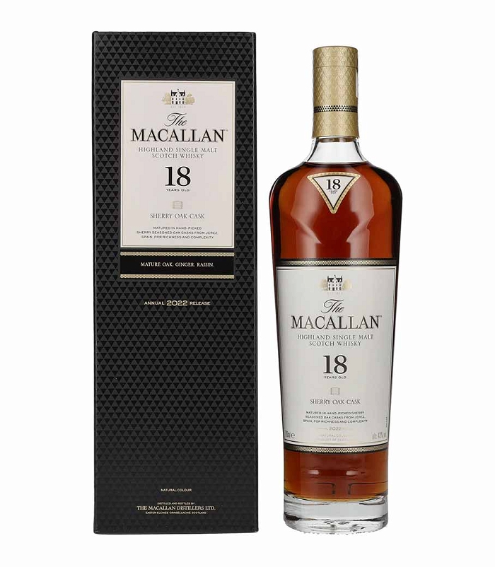 MACALLAN SHERRY OAK 18 Y.O ANNUAL 2022 RELEASE WHISKY 700ml