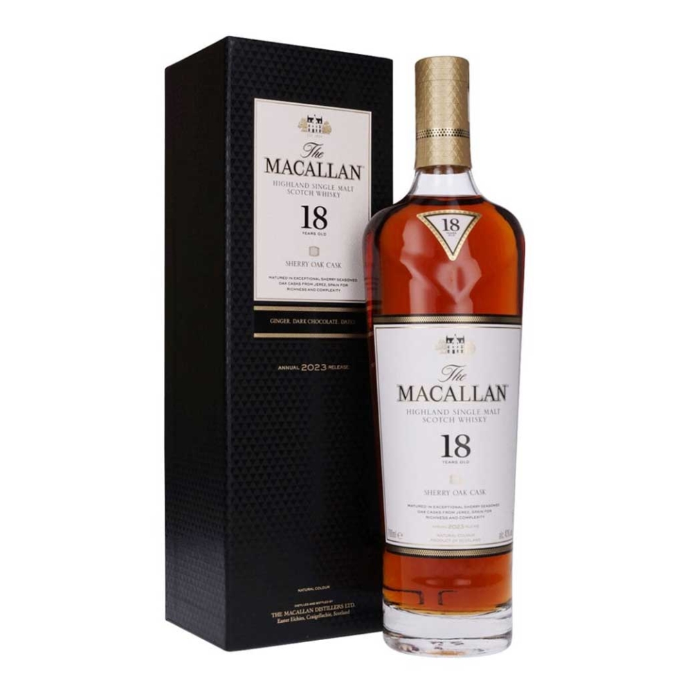MACALLAN SHERRY OAK 18 Y.O ANNUAL 2023 RELEASE WHISKY 700ml