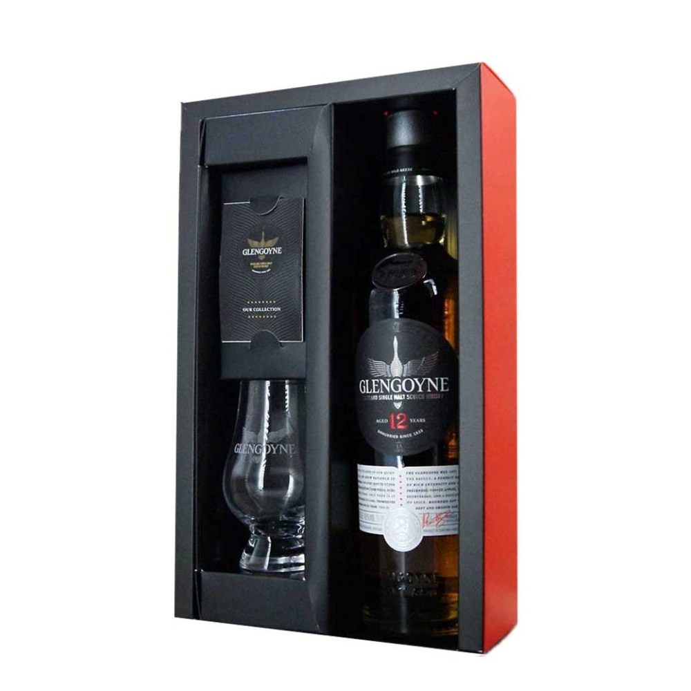 GLENGOYNE TIME KEEPER 12 Y.O GIFT PACK (SIGNATURE GLASS) WHISKY 700ml