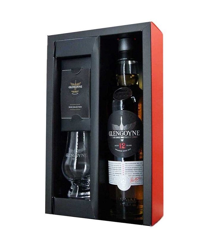GLENGOYNE TIME KEEPER 12 Y.O GIFT PACK (SIGNATURE GLASS) WHISKY 700ml