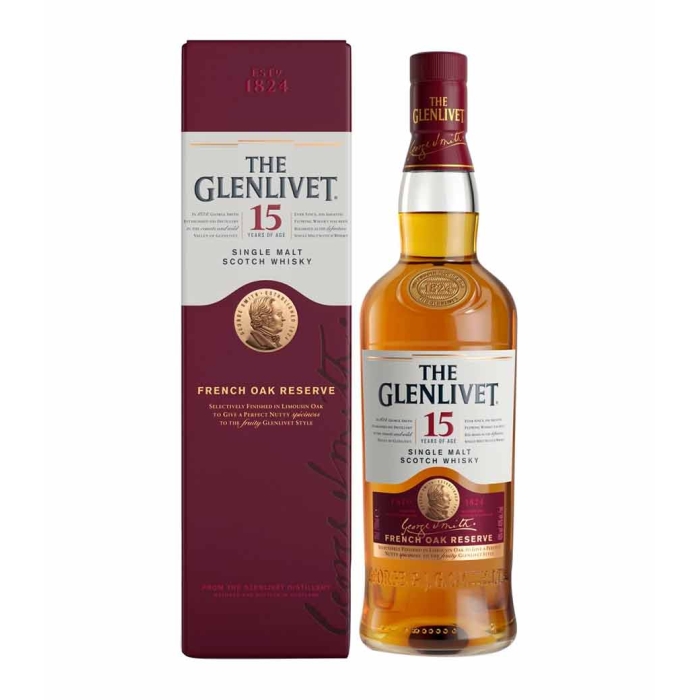 GLENLIVET 15 Y.O FRENCH OAK RESERVE WHISKY 700ml