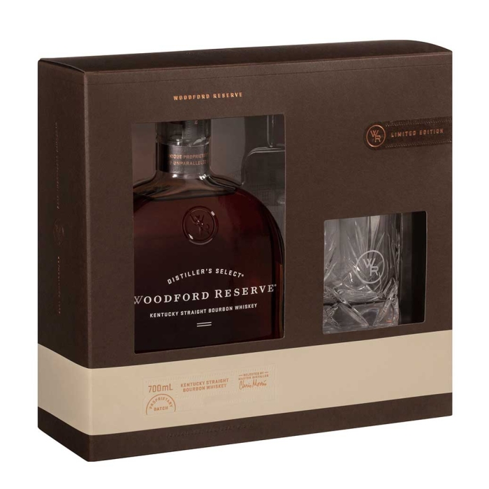 WOODFORD RESERVE GIFT PACK (SIGNATURE GLASS) WHISKEY 700ml