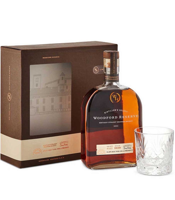 WOODFORD RESERVE GIFT PACK (SIGNATURE GLASS) WHISKEY 700ml