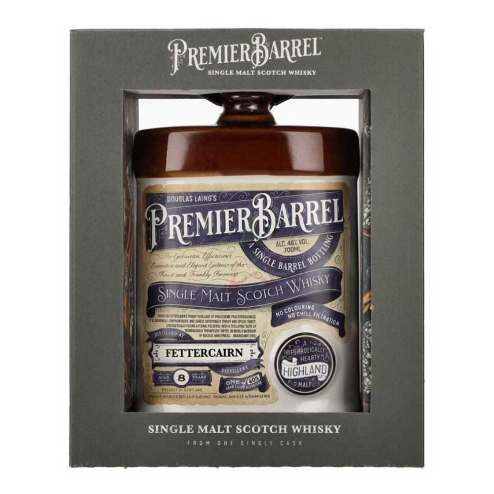 PREMIER BARREL FETTERCAIRN 8 Y.O CERAMIC BOTTLE WHISKY 700ml