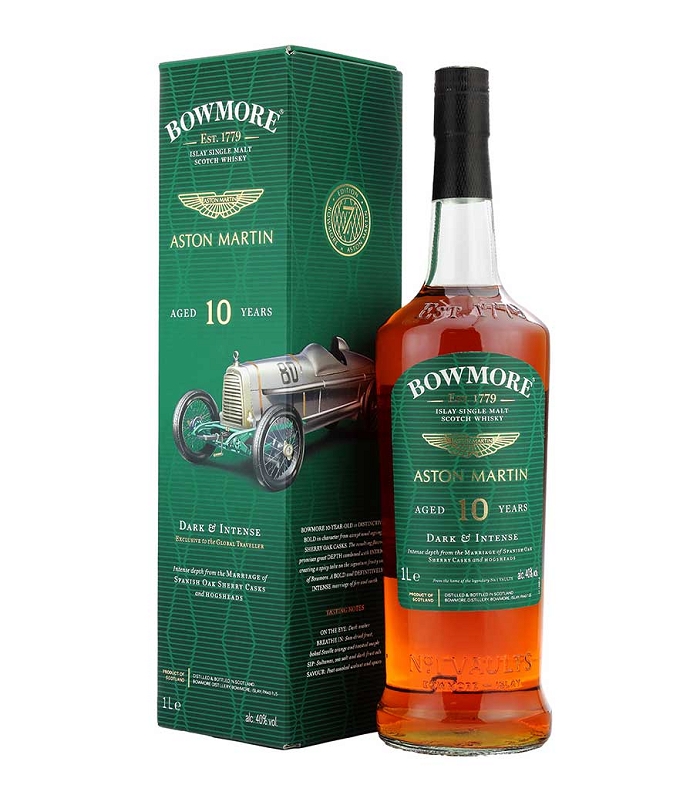 BOWMORE 10 Y.O x ASTON MARTIN WHISKY 1LT