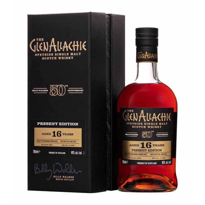 GLENALLACHIE 50th ANNIVERSARY 16 Y.O PRESENT EDITION WHISKY 700ml 