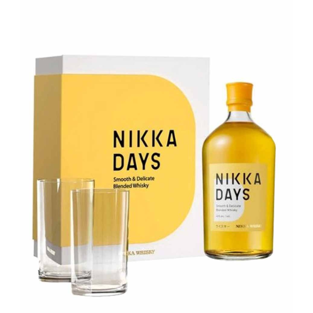 NIKKA DAYS GIFT PACK (2 SIGNATURE GLASSES) WHISKY 700ml