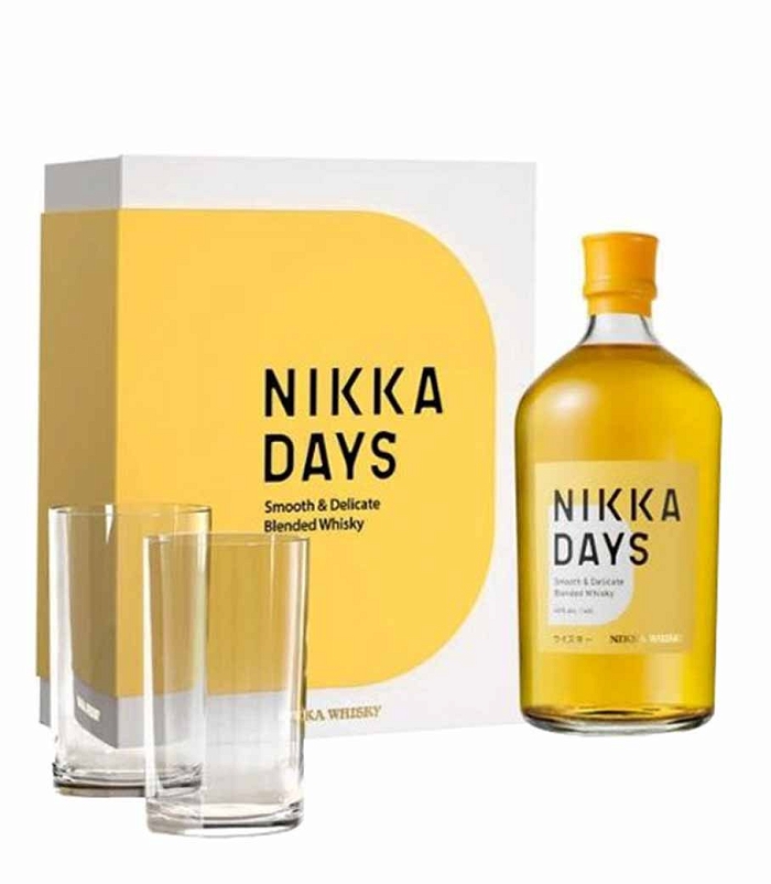 NIKKA DAYS GIFT PACK (2 SIGNATURE GLASSES) WHISKY 700ml