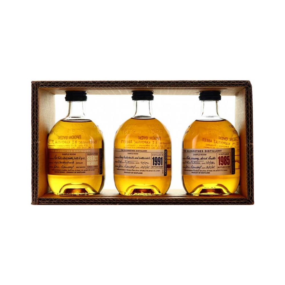 GLENROTHES GIFT SET WHISKIES VINTAGE 3 x 100ml 