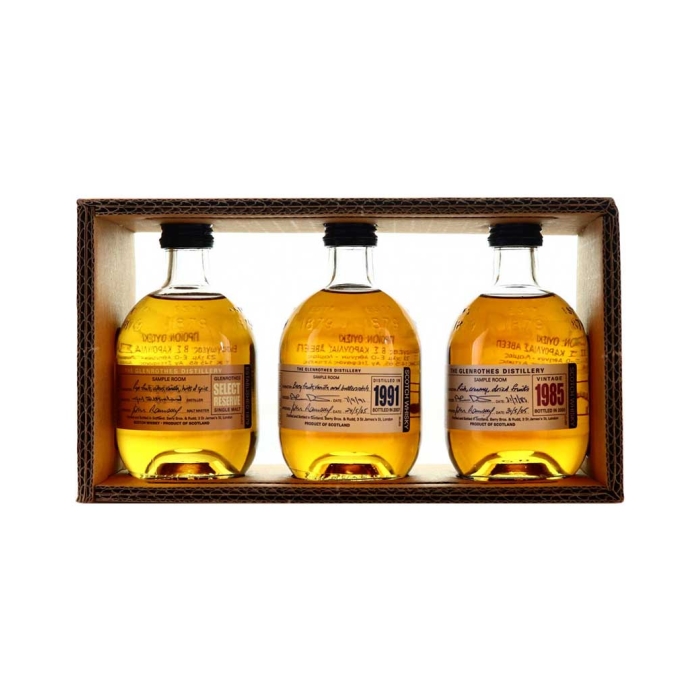 GLENROTHES GIFT SET WHISKIES VINTAGE 3 x 100ml 