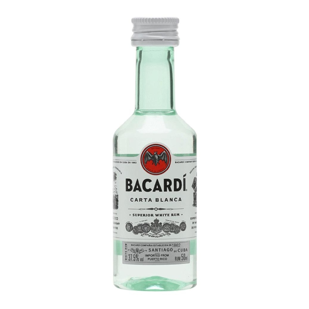 BACARDI CARTA BLANCA RUM ΜΙΝΙΑΤΟΥΡΑ 50ml