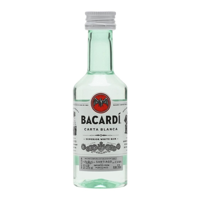 BACARDI CARTA BLANCA RUM ΜΙΝΙΑΤΟΥΡΑ 50ml