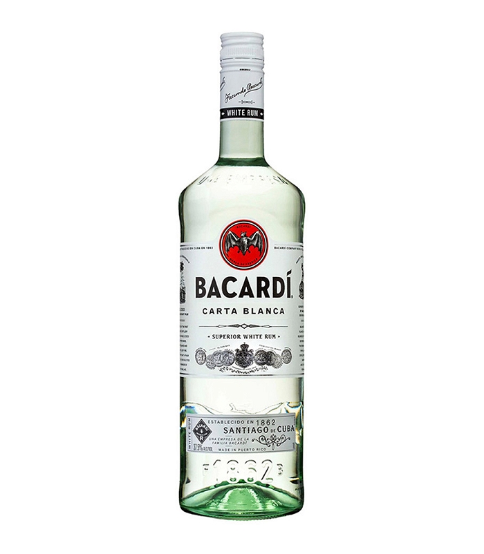 BACARDI CARTA BLANCA RUM 1LT