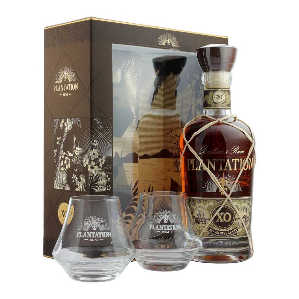 PLANTERAY XO 20th ANNIVERSARY GIFT PACK (2 SIGNATURE GLASSES) RUM 700ml