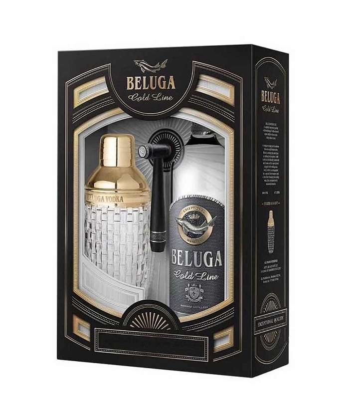 BELUGA GOLD LINE (GIFT PACK WITH SHAKER) VODKA 700ml
